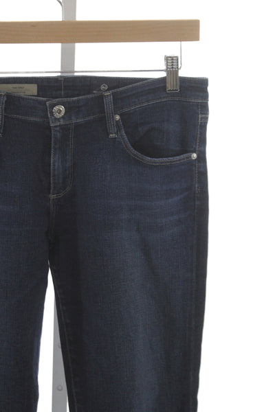 Paige Womens Cropped Black Low Rise Jeans Size 30