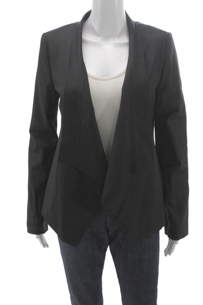 BCBG Max Azria Women Basic Jacket Black Wool Button Size M