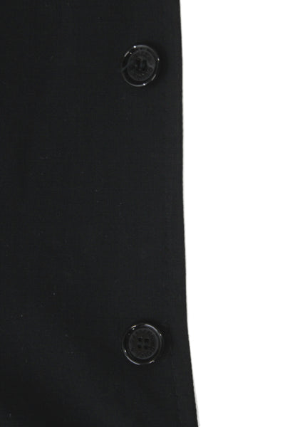 Dolce & Gabbana Womens Collared Buttoned Long Sleeve Blazer Black Size M