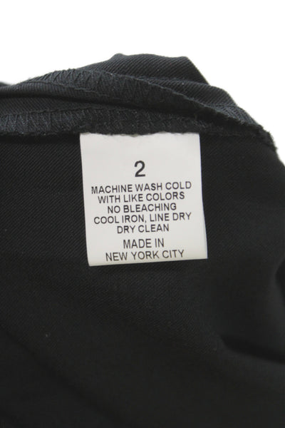 Peace of Cloth Women Dress Pants Black Zip Inseam 26 Size 2