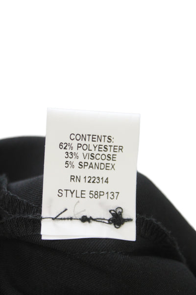 Peace of Cloth Women Dress Pants Black Zip Inseam 26 Size 2