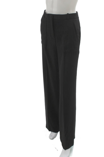 Les Copains Women Dress Pants Black Polyester Zip Size 40