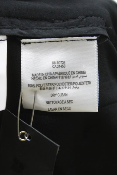 Les Copains Women Dress Pants Black Polyester Zip Size 40