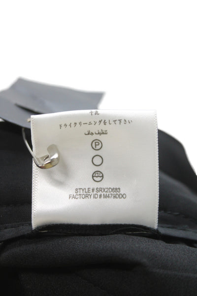 Les Copains Women Dress Pants Black Polyester Zip Size 40