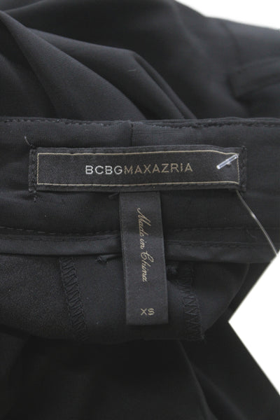 Les Copains Women Dress Pants Black Polyester Zip Size 40