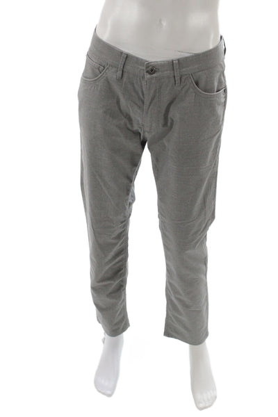 Brax Feel Good Mens Chino Pants Gray Button 50% Cotton Size 48