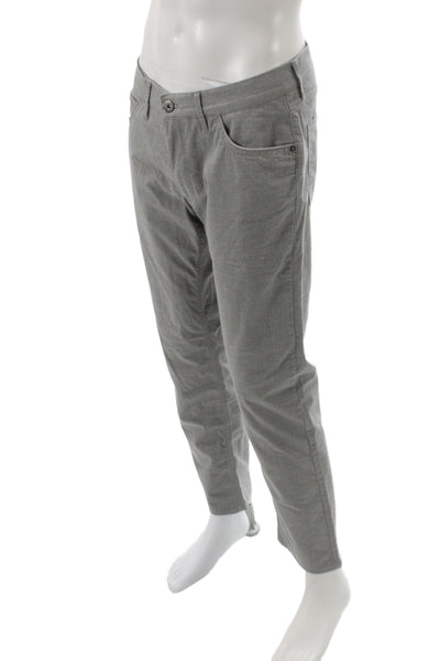 Brax Feel Good Mens Chino Pants Gray Button 50% Cotton Size 48
