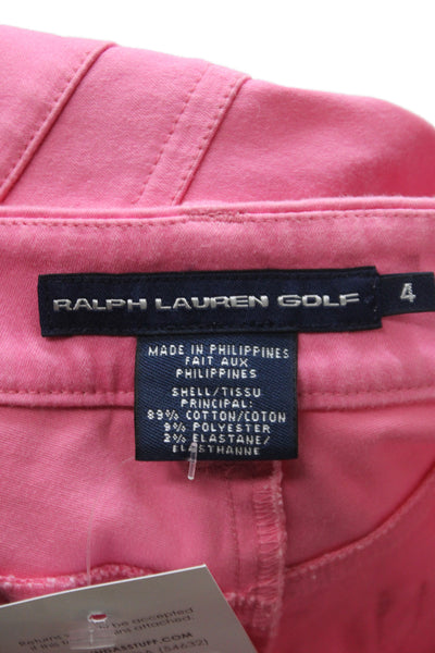 Ralph Lauren Golf Womens Chino Pants Pink Size 4