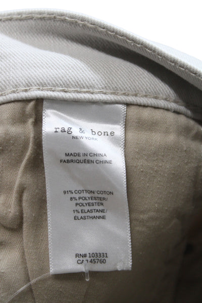 Rag & Bone Men Straight Beige Cotton Jeans Size 32