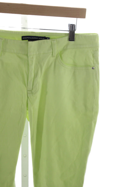 Ralph Lauren Golf Women Green Chino Pants 28 Inseam Size 4