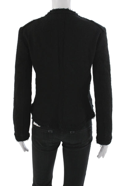 Theory Women Basic Jacket Black Zip Size M