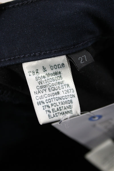 Rag & Bone Women Skinny Jeans Blue Cotton Equestrian Size 27