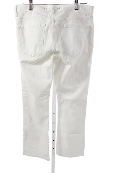 J Brand Womens Straight White Cotton Jeans Size 27