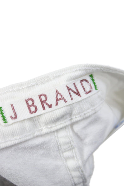 J Brand Womens Straight White Cotton Jeans Size 27