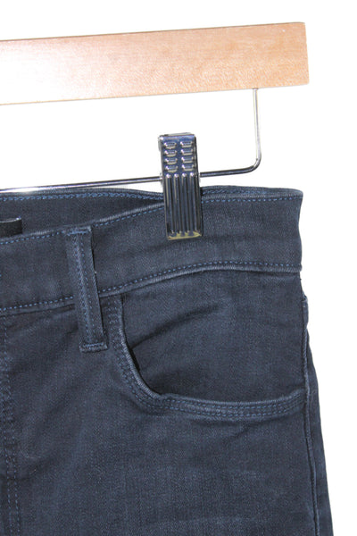 J Brand Womens Skinny Black Jeans Mid Rise Cotton Size 27