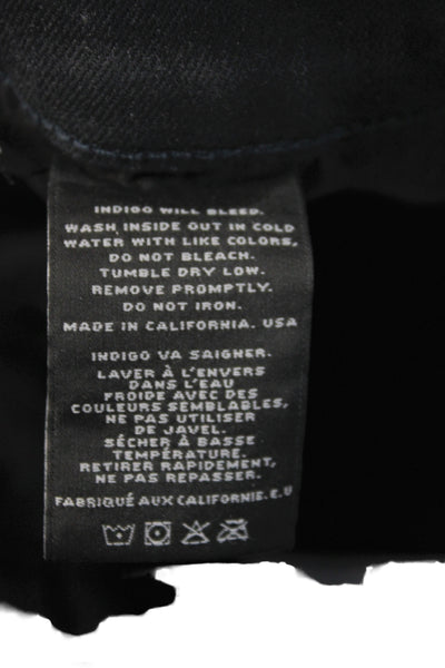 J Brand Womens Skinny Black Jeans Mid Rise Cotton Size 27