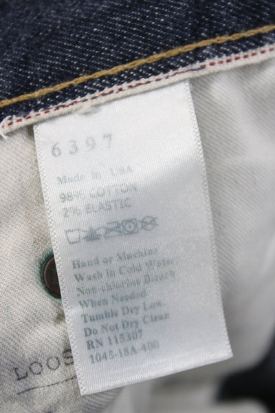 6397 Women Straight Blue Mid Rise Jeans Size 27