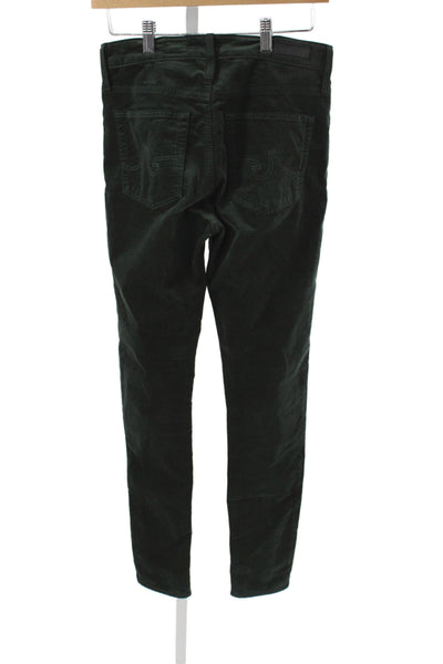 AG Adriano Goldschmied Women Green Casual Cotton Pants Size 27
