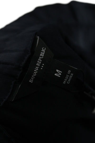 Banana Republic Womens Cargo Pants Black Drawstring Polyester Size M