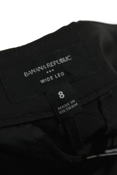 Banana Republic Womens Dress Pants Black 100% Polyester Size 8