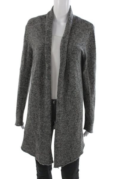 Cashmere Box Womens Cardigan 100% Cashmere Gray V-Neck Long Sleeve Size L