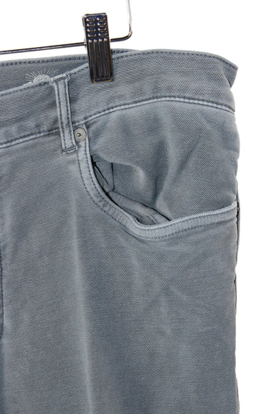 Faherty Mens Gray Chino Pants Button Closure 81% Cotton Size 30