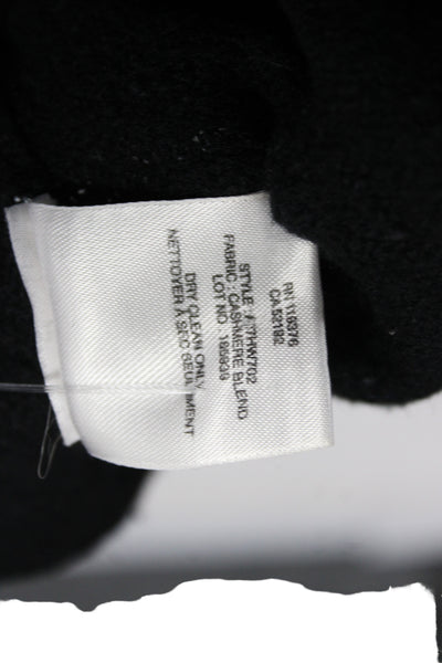 Helmut Lang Women Pullover Sweater Black V-Neck Long Sleeve Size S