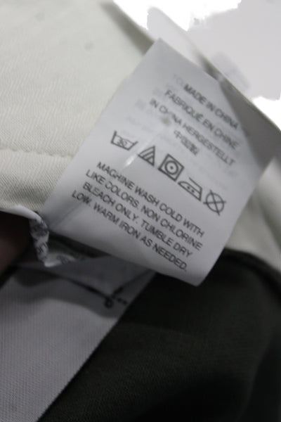 J Crew Mens Chino Pants Green 99% Cotton Button Size 34