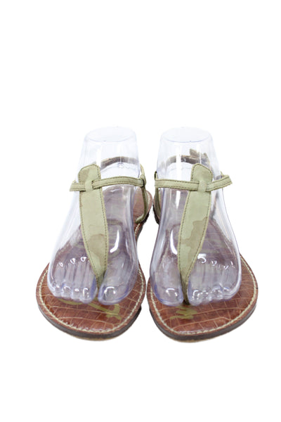 Sam Edelman Womens Camouflage Print Gigi Thong Sandals Green Size 8.5 Medium