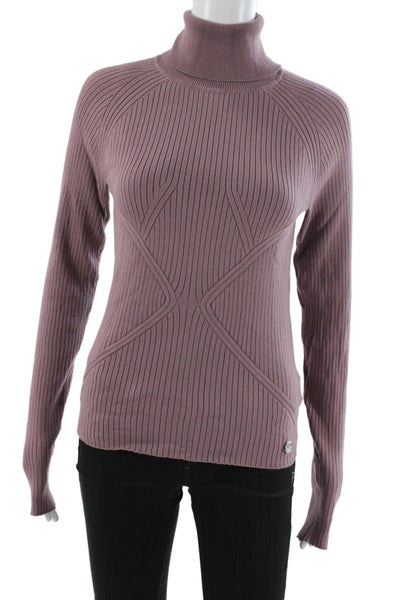 Oilily Womens Pullover Sweater Turtleneck Purple Long Sleeve Size M