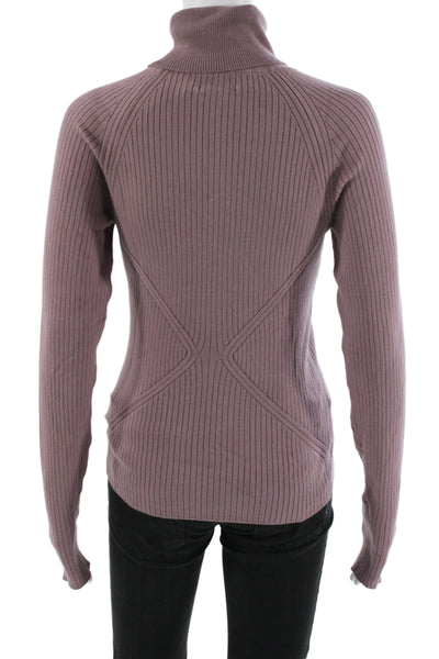 Oilily Womens Pullover Sweater Turtleneck Purple Long Sleeve Size M