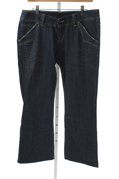 Oilily Womens High Rise Bootcut Jeans Blue Cotton Size 42