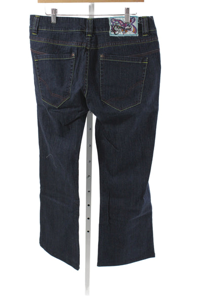 Oilily Womens High Rise Bootcut Jeans Blue Cotton Size 42
