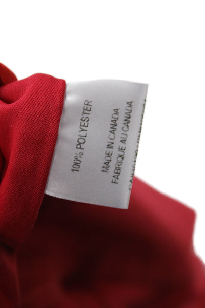 Belle Badgley Mischka Women Red Striped Sweetheart Maxi Dress Sleeveless Size 4