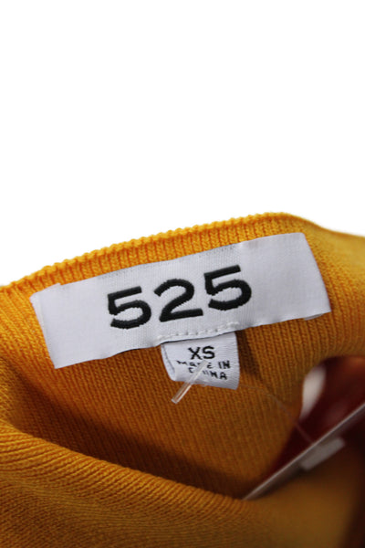 525 Womens Yellow Basic Tank Square Neck Viscose Size XS