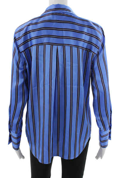 Rails Womens Collared Striped Button-Up Long Sleeve Polyester Petite Size S