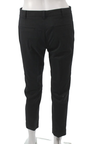 Club Monaco Women Ankle Pants Black 65% Cotton Button Inseam 26 Size 2