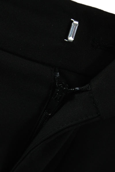 Zara Womens Dress Pants Black Classic Solid Hook & Eye Size S