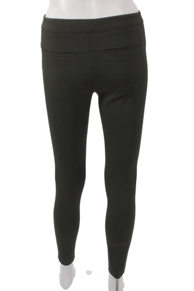 Vince Womens Ankle Pants Black Button Solid Casual Size 2