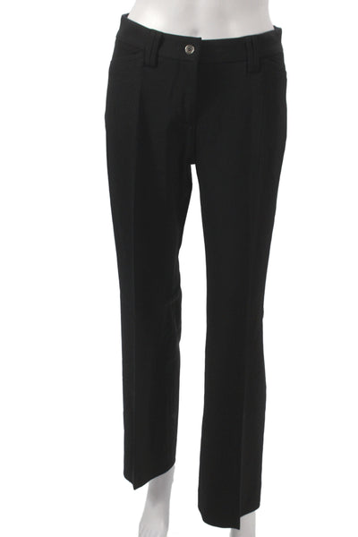 Dolce & Gabbana Womens Black Dress Pants Button Classic Size 38