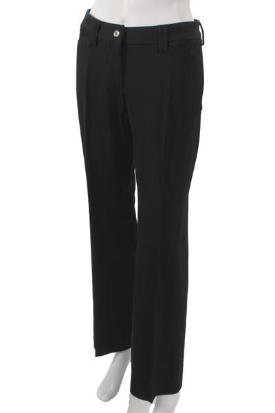 Dolce & Gabbana Womens Black Dress Pants Button Classic Size 38