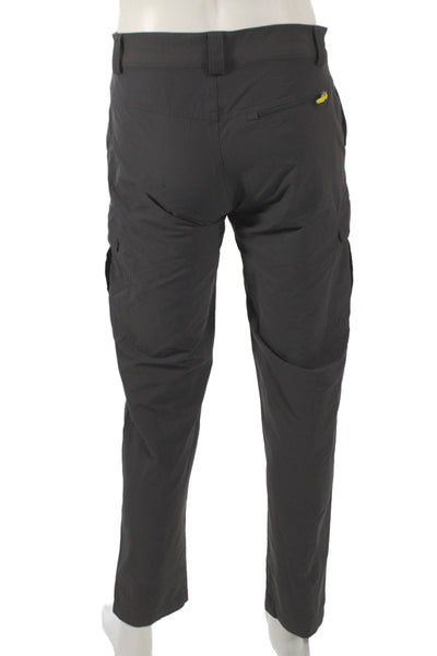 Helly Hansen Mens Cargo Pants Gray Polyamide Button Fly Outdoor Size 30