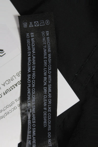 Denim & Flower By Ricky Singh Mens Button Down Shirt Black Size Large