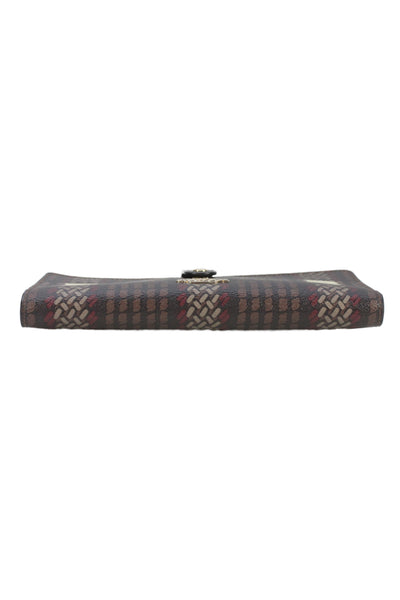 Coach Womens Canvas Abstract Print Wallet Multi Colored