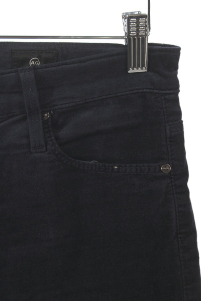 AG Adriano Goldschmied Womens Skinny Jeans Black Cotton Size 26