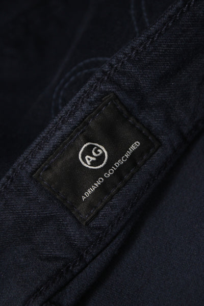 AG Adriano Goldschmied Womens Skinny Jeans Black Cotton Size 26