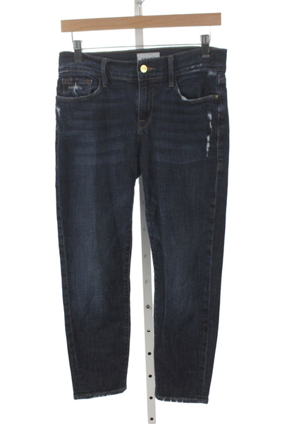 Frame Womens Cropped Blue High Rise Jeans Size 26