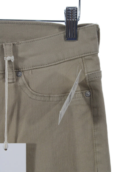 DL1961 Womens Cropped Beige High Rise Cotton Jeans Size 27