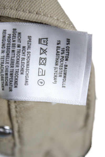 DL1961 Womens Cropped Beige High Rise Cotton Jeans Size 27