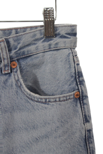 Zara Women Straight Jeans Blue High Rise Cotton Size 6